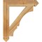 Ekena Millwork Balboa Arts & Crafts Rough Sawn Bracket, Western Red Cedar, 4"W x 24"D x 28"H BKT04X24X28BOA03RWR - alternate 2
